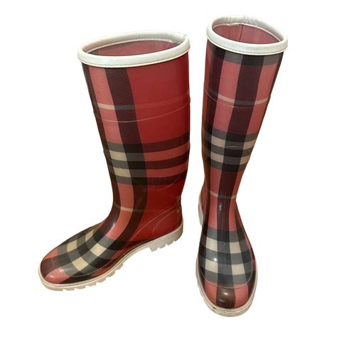 burberry boots red black|burberry boots for women.